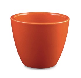 Orange Glass Shape Ceramic Pot